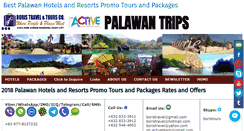 Desktop Screenshot of palawantrips.com