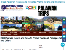 Tablet Screenshot of palawantrips.com